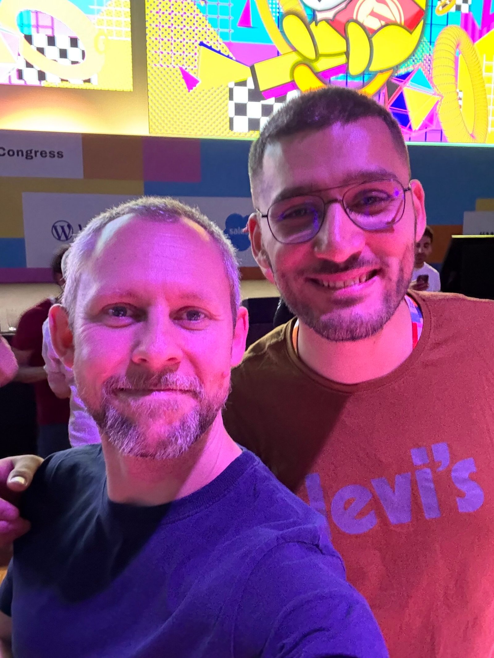 With Gary Jones at the afterparty of WCEU 2025, Basel.